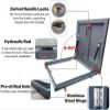 Emergency Escape Hatch Made of Galvanized Steel, Waterproof Design for Commercial and Basement Use view 2