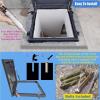Emergency Escape Hatch Made of Galvanized Steel, Waterproof Design for Commercial and Basement Use view 4