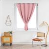 LONGCAO Blackout Curtain with Grommets, 120 x 200 cm, Thermal Curtain, Pink view 1