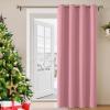 LONGCAO Blackout Curtain with Grommets, 120 x 200 cm, Thermal Curtain, Pink view 2
