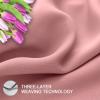 LONGCAO Blackout Curtain with Grommets, 120 x 200 cm, Thermal Curtain, Pink view 3