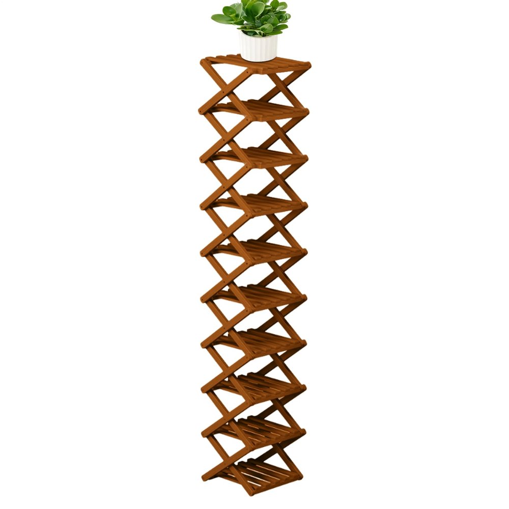 Foldable Multi-Tier Shoe Storage Rack