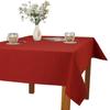 invitta Tablecloth 140 x 400 cm, Burgundy Red, Cotton-Polyester Blend, 230 g/m², Linen Look, Stain-Resistant Lotus Effect, O1-P130 view 2