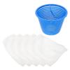 IWOWHERO Pool Skimmer Basket with Fine-Mesh Filter Insert and Skimmer Socks, UV-Resistant Plastic Debris Catcher for In-Ground and Above-Ground Pools, Replacement Filter Basket for Pool Pumps view 1