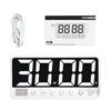 CHICIRIS Digital Timer with Large LED Display, 6 Alarm Sounds, 3 Presets, White view 1
