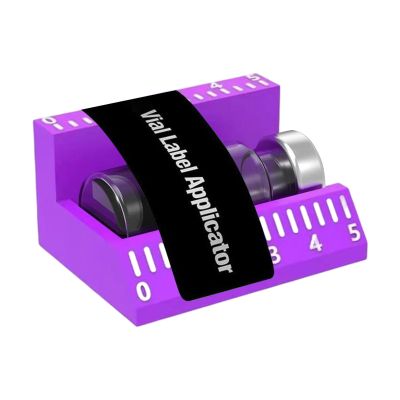 Vial Label Guide for Accurate Placement on Mini Bottles