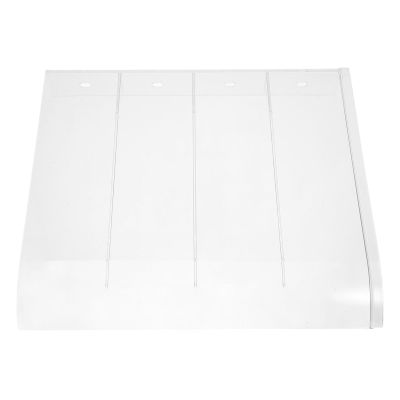 DEARMAMY Transparent Plastic Door Awning, 40 cm Wide, UV-Resistant and Weatherproof
