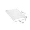 DEARMAMY Transparent Plastic Door Awning, 40 cm Wide, UV-Resistant and Weatherproof view 2