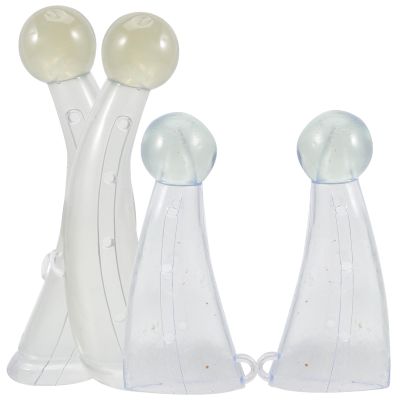 MAGICLULU 2 Pairs Silicone Horn Protectors for Cattle, Small and Large Sizes