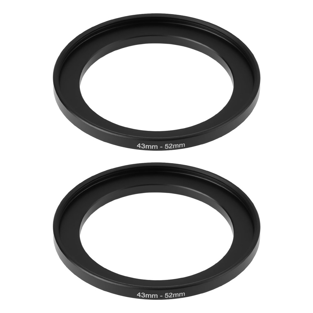SG Store 2-Pack 43mm to 52mm Lens Filter Adapter Rings