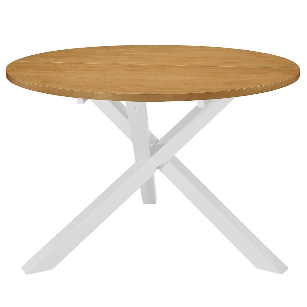 YUOTYRKTEJRSG White Round Dining Table, 120 cm Diameter x 75 cm High