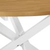 YUOTYRKTEJRSG White Round Dining Table, 120 cm Diameter x 75 cm High view 3