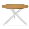 YUOTYRKTEJRSG White Round Dining Table, 120 cm Diameter x 75 cm High view 4