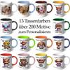 Personalized Name Mug with Grumpy Zebra and Funny Saying - Coffee Mug with Custom Name and Text, Office Mug, Personalized Gift, White and Black with Image 74 view 3
