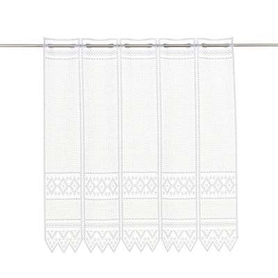 Kranzusch Jacquard Short Curtain 70x26 cm White