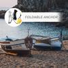 BUGUUYO Folding 4-Claw Metal Canoe Anchor with Rope for Kayaks and Inflatable Boats, Random Color view 4