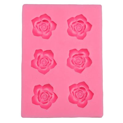 Qcwwy Rose-Shaped Silicone Mold