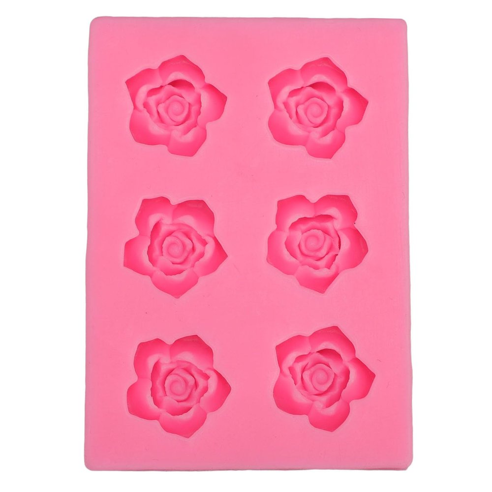 Qcwwy Rose-Shaped Silicone Mold
