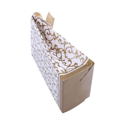 RASTKY 10PCS Wedding Favor Bags Gold Paper with Ribbon Design