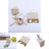 RASTKY 10PCS Wedding Favor Bags Gold Paper with Ribbon Design view 2
