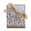 RASTKY 10PCS Wedding Favor Bags Gold Paper with Ribbon Design view 4