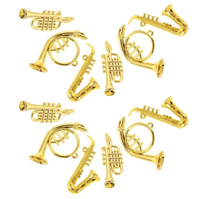 18 Mini Plastic Musical Instrument Ornaments for Decoration