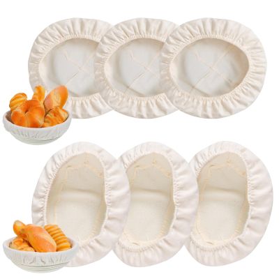 JJUNW 6-Piece Linen Liner for Proofing Baskets