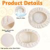 JJUNW 6-Piece Linen Liner for Proofing Baskets view 3
