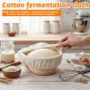 JJUNW 6-Piece Linen Liner for Proofing Baskets view 4