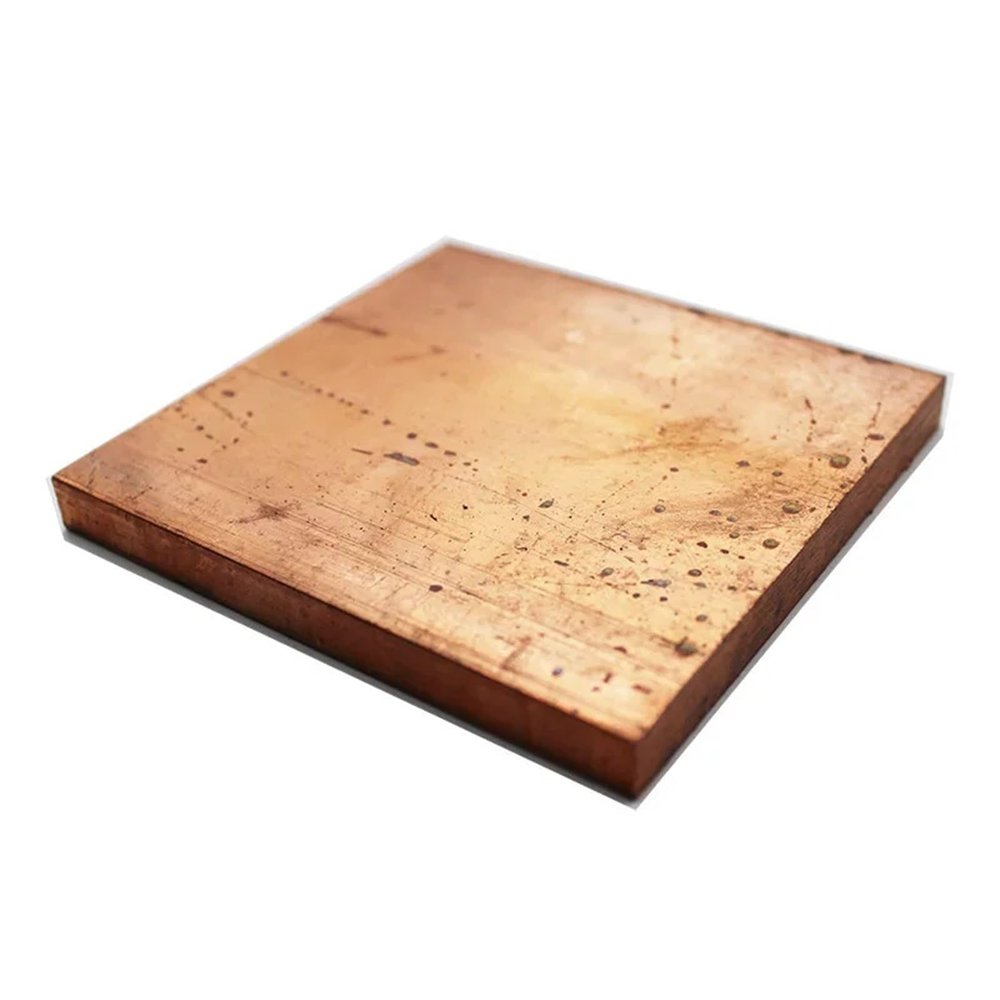 Copper Plate/Sheet, Various Thicknesses and Sizes (150 x 150 mm, 0.1 mm, 1 pc)