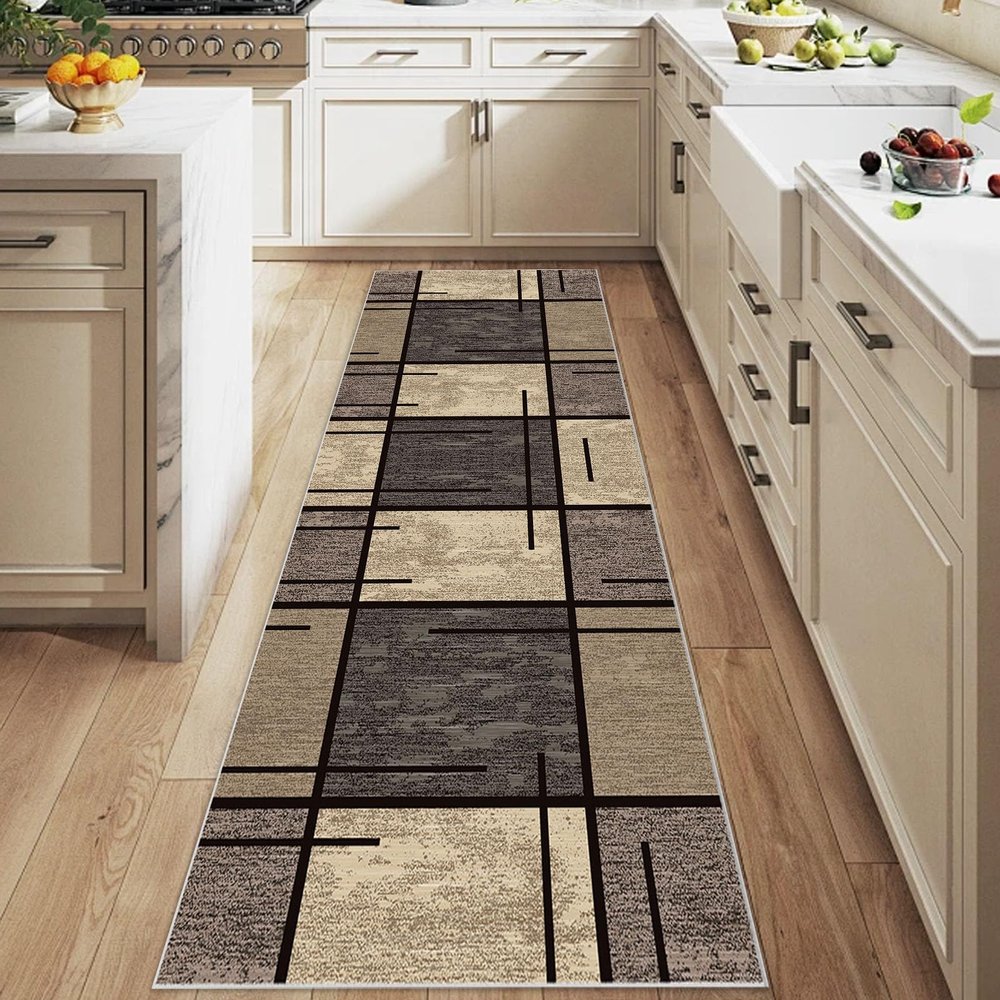 Nqexivo Non-Slip Hallway Runner Rug, Washable, 70 x 260 cm