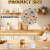 PRESSINART Coasters - Vintage Floral Cotton Drink Coasters (Set of 6) view 2