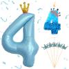 Crown Birthday Decoration Set for 4 Years view 1