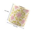 Mikikit 3 Rolls Decorative Bamboo Toilet Paper with Floral Pattern for Bathrooms and Celebrations, Printed and Durable view 2