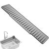 Silicone Sink Faucet Mat with Drainage Base, Quick-Drying and Foldable view 1