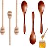 6-Piece Wooden Honey Dipper Set view 1
