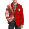 Men's Carnival Corduroy Blazer with Colorful City and Clown Print view 1