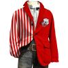 Men's Carnival Corduroy Blazer with Colorful City and Clown Print view 3