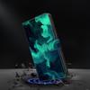 BLOTECH Flip Wallet Case for Xiaomi 13 Lite, PU Leather Stand Cover with Card Slots, Green Aurora view 3