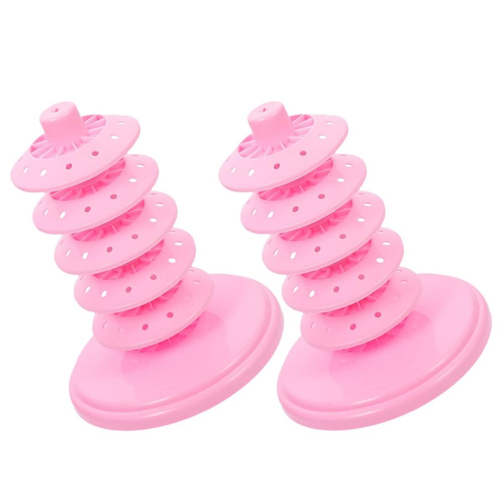 LOORGVEL Adjustable Multi-Tier PP Lollipop Stand, Pink
