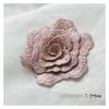 Embroidered Floral Appliqué Patches for Sewing or Ironing On, Multicolor (Pink) view 4