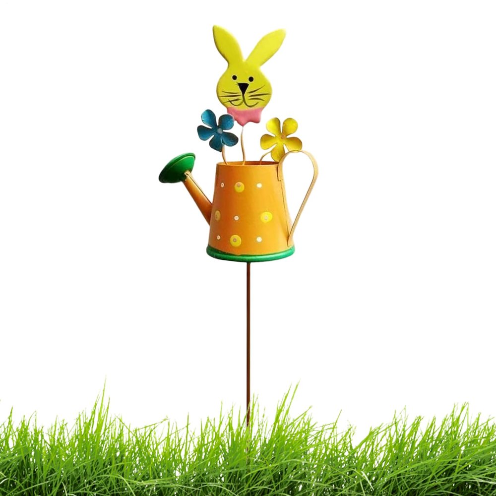 Ungtyb Easter Watering Can Garden Stake