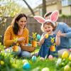 Ungtyb Easter Watering Can Garden Stake view 4