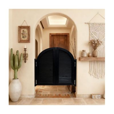 Swinging Door, Cowboy Bar Saloon Café Door, Wooden Western Swing Door for Cafés, Opens in Both Directions, W 140 x H 100 cm (55.11 x 39.37 in)