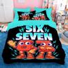 Sepustas Kids Meme 67 Italian Brainrot Six Seven 6 7 Kids' Microfiber Bedding Set, Super Soft, 155 x 220 cm, 2 Pillowcases view 1
