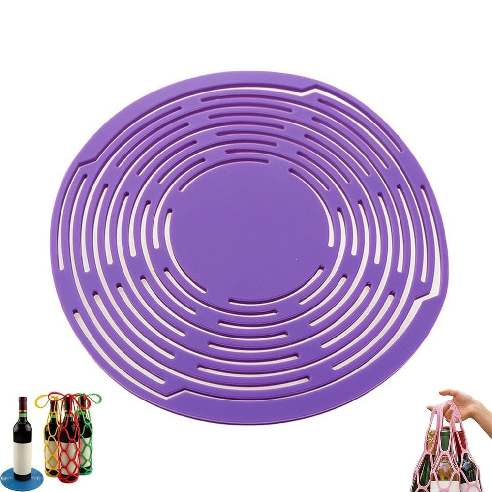 Multifunctional Mesh Coaster & Wine Carrier