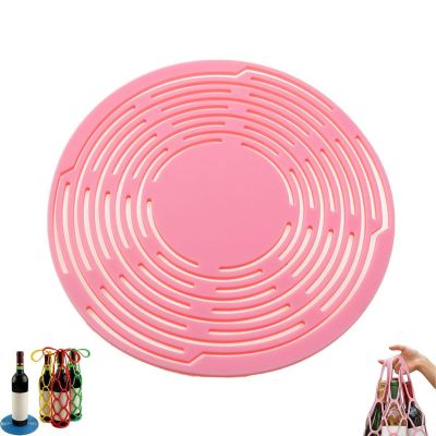 Multifunctional Mesh Coaster & Wine Carrier