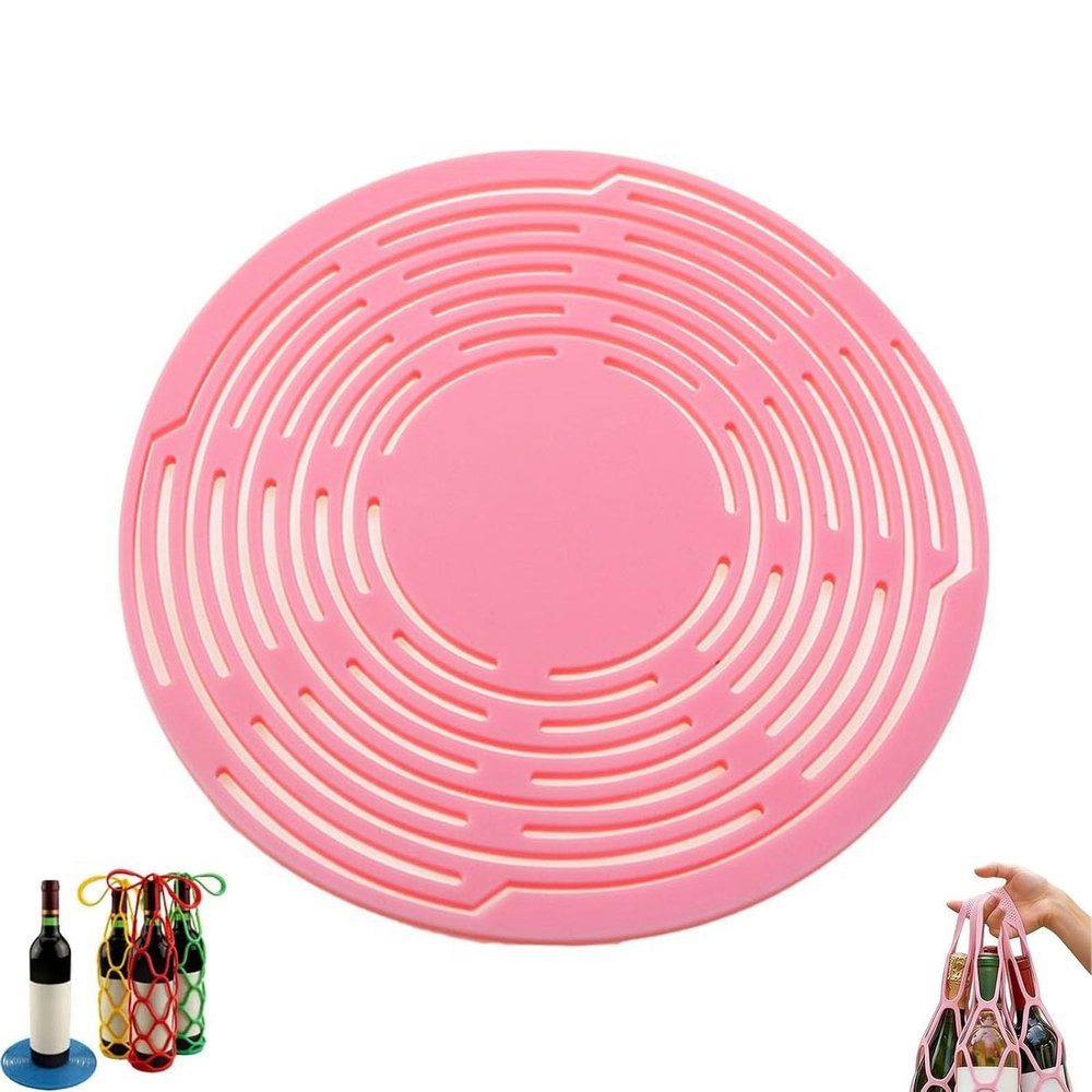 Multifunctional Mesh Coaster & Wine Carrier
