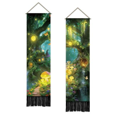 SUPERDANT Magical Forest Fairy Tale Wall Hanging for Living Room