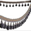 Beaded Fringe Trim, 1 Meter, Pom-Pom Ball Tassel Trim for Home Decor and Crafts view 4
